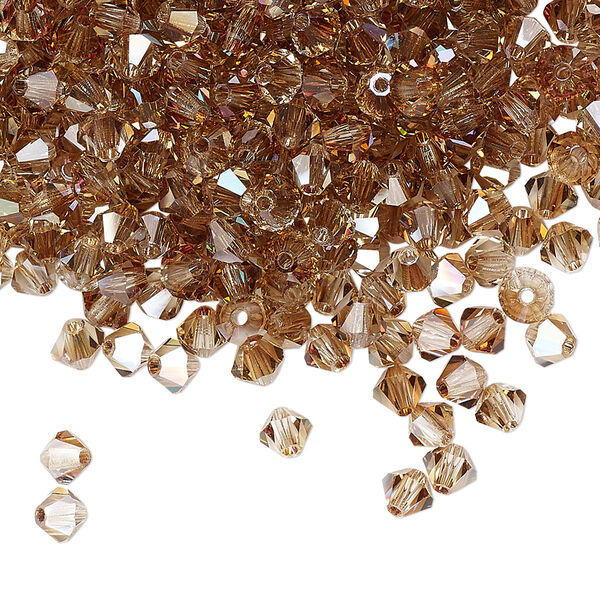Bead 144pk crystal celsian, Preciosa Czech crystal 4mm bicone image number 0