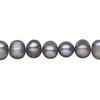 Freshwater pearl 1pkg1, rice, 15 inch blue silver peacock 8-13mm cultured image number 0