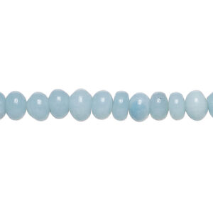Amazonite 1pkg1, rondelle bead natural, 15 inch 6x3mm-7x5mm matte / medium to dark