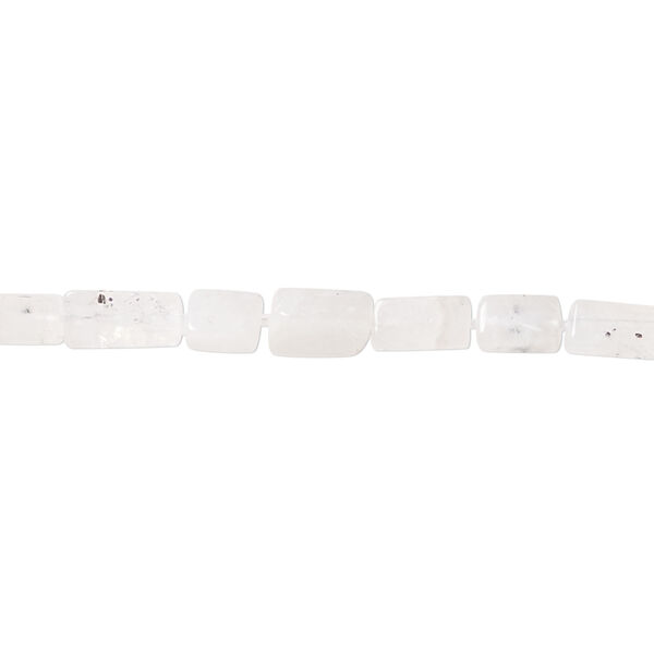 Rainbow moonstone 1pkg1, hand-cut square tube bead natural, 13 inch 5x4mm-8x5mm image number 0