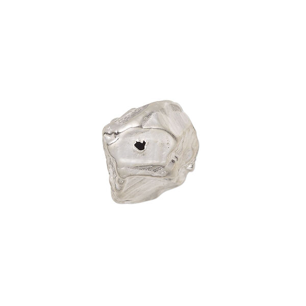 Bead 1pkg1 sterling silver, 22x11mm nugget, electroformed JBB Findings image number 1
