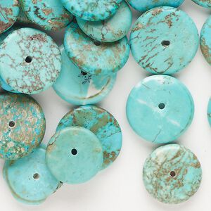 Magnesite 1pkg1, rondelle bead 2 oz mix 12x2mm-14x4mm