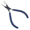 Pliers, EUROTOOL&reg;, round- and flat-nose looping, stainless steel / rubber / nylon, clear and blue, 5-1/2 inches. Sold individually. image number 0
