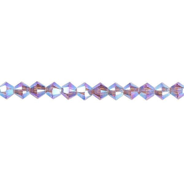 Bead 48pk iris AB 2X, Crystal Passions® 4mm bicone 5328 image number 0