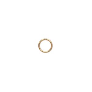 Jump ring, 14Kt gold-filled, 7mm round, 5.3mm inside diameter, 19 gauge. Sold per pkg of 20.