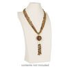 Display, necklace, leatherette, cream, 13-1/2 x 7-1/2 x 3-3/4 inches. Sold individually. image number 1