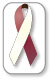 Burgundy and Ivory Ribbon