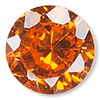Orange Cubic Zirconia Gemstone Beads and Components