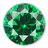 Emerald Green Cubic Zirconia Gemstone Beads and Components