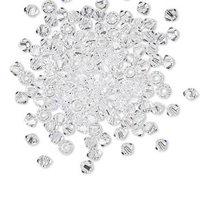 Bead 144pk crystal, Crystal Passions® 3mm bicone 5328