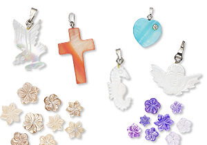 Mother-of-Pearl Shell Pendants and Focals