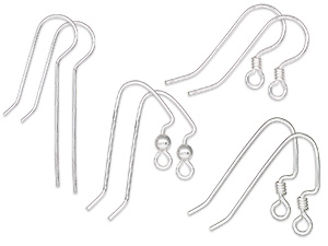 New Sterling Silver Fishhook Ear Wire