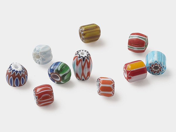 Chevron Glass Beads