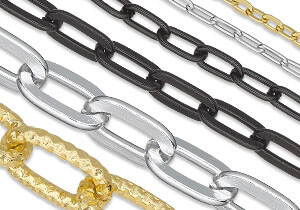 Anodized Aluminum Cable and Paperclip Bulk Chain