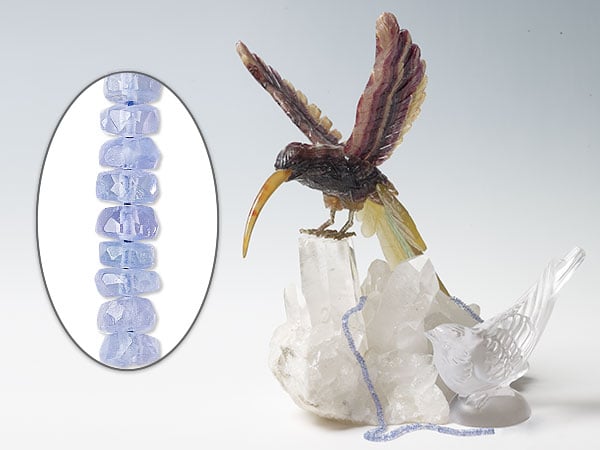 Unicorn Rare Finds: Tanzanite Rondelle Beads