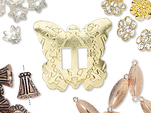 Metal Findings, Components, Clasps, Bead Caps and Slides