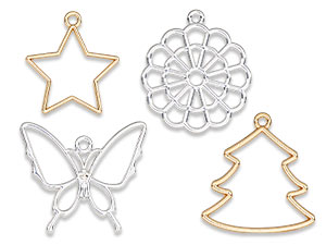 Open Bezel Frames for Jewelry Resin