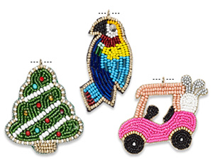 New Hand-Woven Seed Bead Focals
