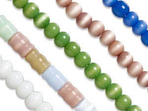 New Cat's Eye Glass Beads