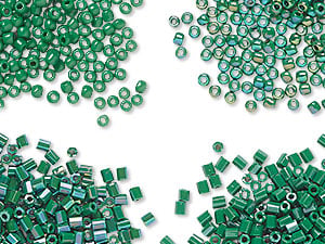 New Dyna-Mites&trade; Pine Green Seed Beads