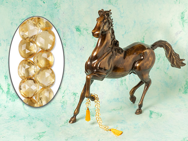 Unicorn Rare Finds: Citrine Teardrop Beads