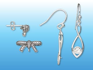 New Sterling Silver Earring Findings