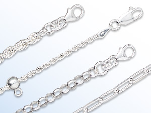 New Sterling Silver Chains