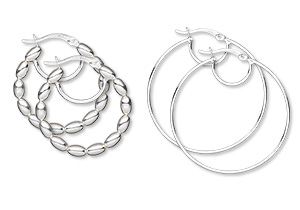 Sterling Silver Hoops