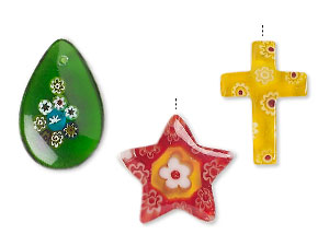 NEW Millefiori Glass Beads and Components