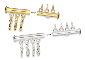Multi-Strand Slide-Lock Clasps