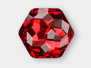 Thin Hexagon Fancy Stone - 4683