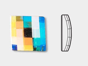 Chessboard Square Flat Back - 2493