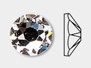 Rose Flat Back Hot Fix - 2078