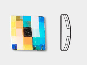 Chessboard Square Flat Back - 2493