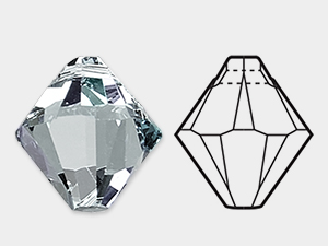 Bicone Pendant - 6328