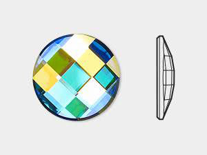 Flat Back Chessboard Round - 2035