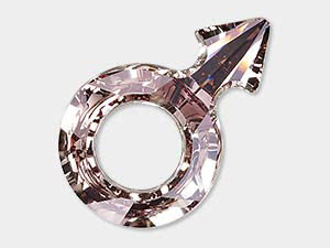 Male Symbol Fancy Stone - 4878