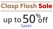 Save on our Clasp Flash Sale with discounts up to 50% off.