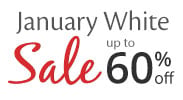 Save on our January White Sale with discounts up to 60% off.