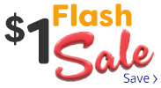 Save on our One Dollar Flash Sale!