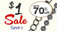 Save on our $1 Sale with discounts up to 70% off.