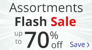 Save on our Assortments Flash Sale with discounts up to 70% off.