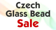 Save on our Czech Glass Bead Sale with discounts up to 50% off.
