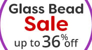 Save on our Glass Bead Sale with discounts up to 36% off.