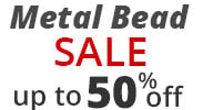 Save on our Metal Beads Sale with discounts up to 50% off.