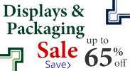 Save on our Displays and Packaging Sale with discounts up to 65% off.