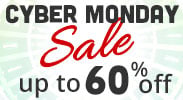Save on our Cyber Monday Sale with discounts up to 60% off.