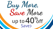 Save on our Buy More, Save More Sale with discounts up to 40% off.