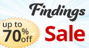 Save on our Findings Sale with discounts up to 70% off.