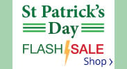 Save on our St. Patrick's Day Flash Sale with discounts up to 60% off.